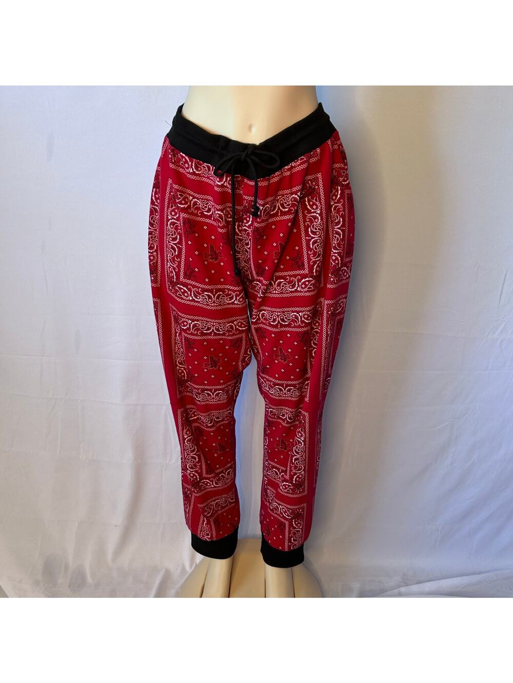 Disney Little Mermaid Sebastian Bandana  (XL) Joggers Red Black